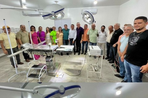 Com a presença do senador Efraim Filho, prefeita Solange Félix inaugura 'Bloco Cirúrgico' do hospital municipal da cidade de Juru, no Sertão da Paraíba